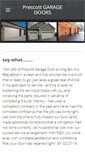 Mobile Screenshot of prescottgaragedoors.net