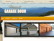 Tablet Screenshot of prescottgaragedoors.net